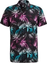 WE Fashion Heren regular fit overhemd met dessin
