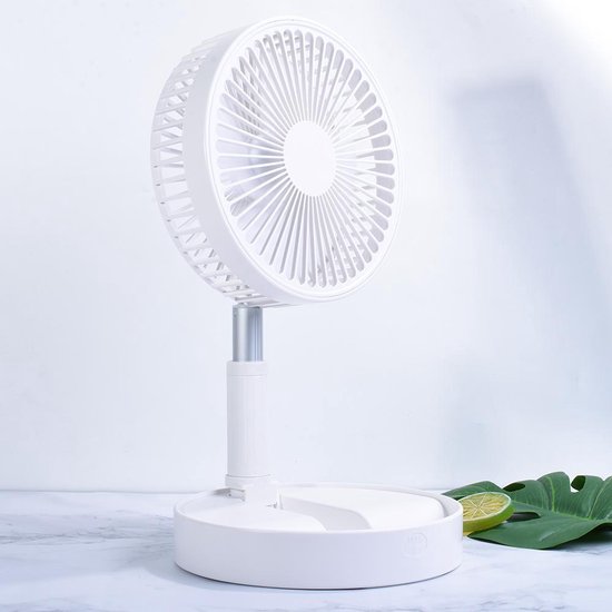 Silvergear® Ventilateur Pliable Fan | Réglable en Hauteur du Ventilateur de  Table au Ventilateur sur Pied | 3 Vitesses | Ventilateur Extensible