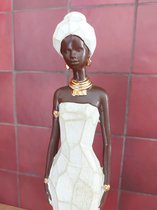 Boltze - Beeld - Afrikaanse - Vrouw - Hoogte 42 cm