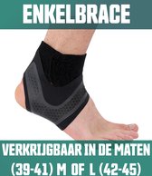 AVE Body Enkelbrace  - Maat L - Rechts - Extreem dunne Ankle Strap 1mm – Biedt Ondersteuning & Vermindert Pijn – Ademend Neopreen – Duurzaam Elastische Enkelbandage Voor Alle Sport