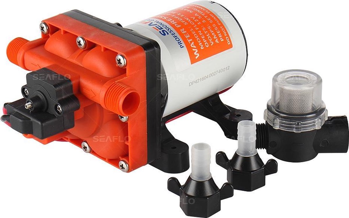 Membraanpomp / drinkwaterpomp / waterpomp, 12V, 18.9 L/min, 3.8 bar