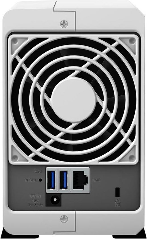 Synology DS220J - NAS - Barebone / Zonder harde schijven - Geschikt voor 2.5" en 3.5"