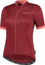 Rogelli Essential Fietsshirt - Korte Mouwen - Dames - Bordeaux, Coral - Maat XL