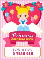Princess Coloring Book For Kids 5 Years Old