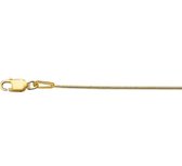 YO&NO - Ketting - Goud - Slang rond -  1,1 mm -  41 + 4 cm - 585 goud