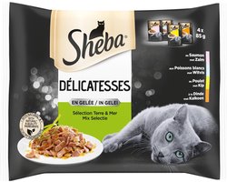 Sheba Delicatesse Selectie Van De Chef Gelei Multipack 340 gr