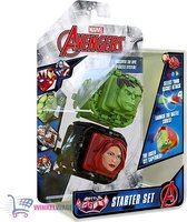 Marvel Avengers Fidget Battle Cube: Hulk vs Black Widow + Marvel Hero's & Super Mario Bros Sticker! | Marvels Superheld Captain America, Black Panther, Hulk, Black Widow, Iron Man, Thor | Speelgoed voor kinderen jongens en meisjes