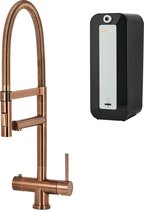 Hotspot Titanium - Flex XL Koper - 3-in-1 Kokend Water Kraan - 8 Liter Boiler - Springback Safety System