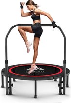 Elsenberg Essentials® Gymkiller Fitness Trampoline met stang - opvouwbare trampoline - indoor - tot 150kg - Premium quality trampoline - aerobics voor thuis - lichaamstraining - killer physique