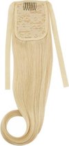 Remy Human Hair Extensions Ponytail straight blond 613#