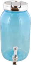 Limonade tap met tapkraan JAX - Blauw / Zilver - Kunststof - 3,75 Liter