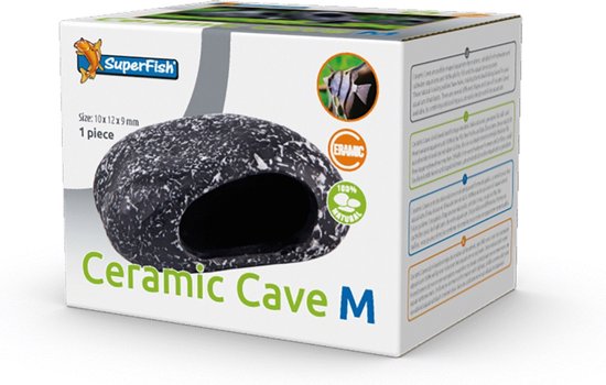 Superfish Ceramic Cave M – Aquarium – Ornament – 10x12x9 cm