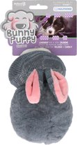 Bunny Puppy Chubby – 13 x 15 x 9 cm - Hondenknuffel – Kalmerend – Grijs