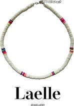 Laelle Bijouteries - Surf collier de perles - Accessoires - Festival de Bohême White Choker - Festival Collier blanc - cadeau / cadeau