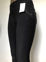 Comfortbroek/Legging - Damesbroek - Hoge taille – Zwart - Stretch – XS/S