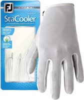 Footjoy Stacooler Fashion Glove met Aloë Vera, wit, zomer golfhandschoen Links Dames M