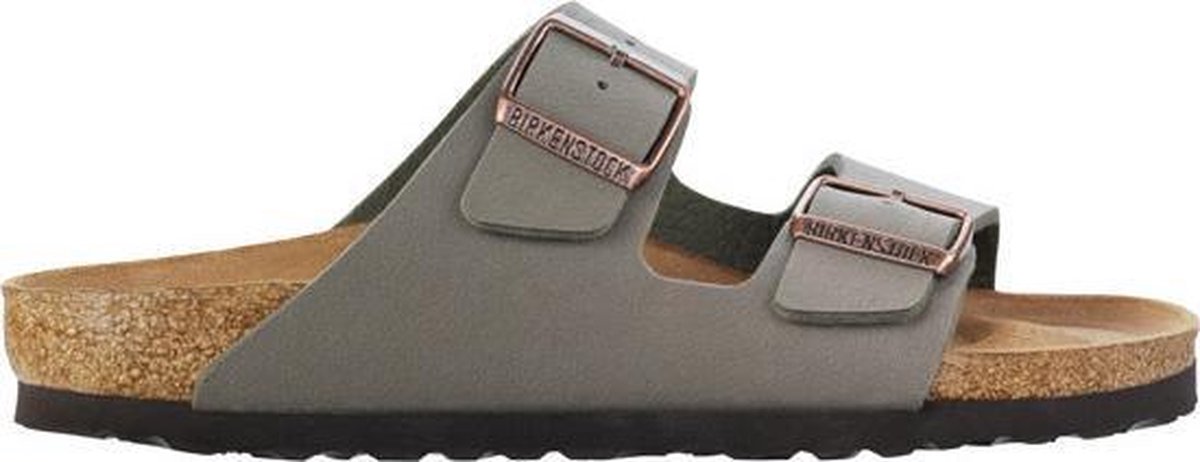 Birkenstock Arizona Slippers Stone Regular-fit | Grijs | Imitatieleer | Maat  47 | 151211 | bol.com