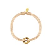 Armband - Ring - Satin Knot - Beige