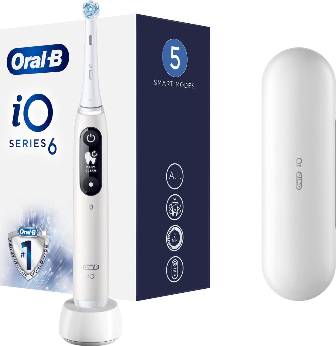 Oral-B iO 6 - Elektrische Tandenborstel - Wit | bol.com