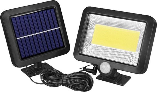 schending schaduw salaris Led lamp met sensoren en een zonnepaneel 100 leds | bol.com
