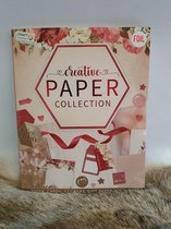 Creative paper Foil rood, bloemen