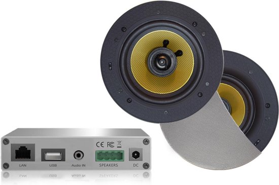 AquaSound WMA30-RC WiFi-Audio versterker 30 Watt met Rumba speakers van AquaSound — afbeelding 3