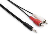 Bestekabels.nl Stereo-Audiokabel - 3,5 mm jack naar 2x RCA Male - Tulp kabel