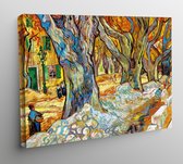 Canvas Grote bomen Saint Remy - Vincent van Gogh - 70x50cm
