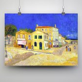 Poster Het gele huis - Vincent van Gogh