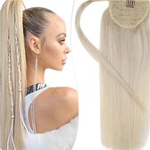 Ponytail Human Hair paardenstaart  clip in extensions SANDY BLOND