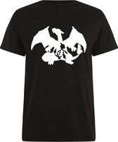 Pokémon T-shirt zwart Charizard maat S