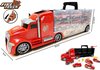 foto van Brandweer Vrachtwagen set koffer - speelgoed brandweer 10-delig set- Mega Fire truck - 42CM