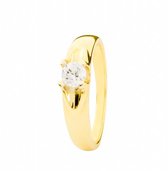 Hemels juwelier- HMLR107- Dames- Damesring- 14k geel gouden- Ring- Verlovingsring- Maat53 - 17mm- Moederdag aanbieding