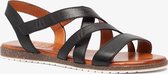 TwoDay leren dames sandalen - Zwart - Maat 38 - Echt leer