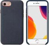 IYUPP Leren telefoonhoesje geschikt voor Apple iPhone 7 / 8 / SE 2020 / SE 2022 Hoesje Leer Blauw - Premium