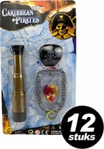 Piraat speelgoed set - SET VAN 12 STUKS - Voordeelset voor piraten feestjes en traktatie