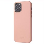 IYUPP Leren telefoonhoesje geschikt voor Apple iPhone 12 / 12 Pro Hoesje Leer Roze