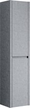 Badplaats - Grote kast Cobalt 400 x 350 x 1760mm - Steen grijs - Hangende badkamerkast