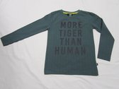 rumbl tshirt lange mouw , jongen, groen , more tiger than human 104/110