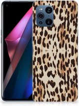 TPU Silicone Hoesje OPPO Find X3 | X3 Pro Telefoonhoesje Leopard