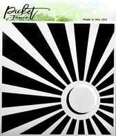 Corner Sun 6x6 Inch Stencil (SC-214)