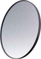 Saniclass Retro Line spiegel rond 120cm frame mat zwart