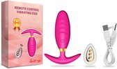 TipsToys Anaal Buttplug Wearable Vibrators voor Vrouwen met Draadloze Afstandsbediening Anale Prostaat Massager Sex Toys | Kleur Roze