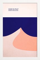 JUNIQE - Poster in houten lijst Dune du Pilat -40x60 /Blauw & Roze