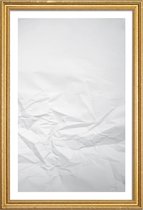 JUNIQE - Poster met houten lijst Paper Landscape -40x60 /Grijs & Ivoor