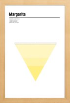 JUNIQE - Poster in houten lijst Margarita - minimalistisch -60x90