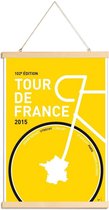 JUNIQE - Posterhanger MY TOUR DE FRANCE MINIMAL POSTER 2015 - 2 -40x60