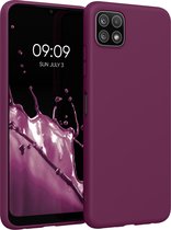 kwmobile telefoonhoesje geschikt voor Samsung Galaxy A22 5G - Hoesje voor smartphone - Back cover in bordeaux-violet