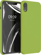 kwmobile telefoonhoesje geschikt voor Apple iPhone XR - Hoesje met siliconen coating - Smartphone case in groene peper