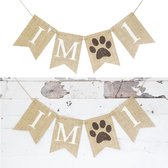 Jute hondenslinger I am One - hond - jute - slinger - eerste verjaardag - cakesmash
